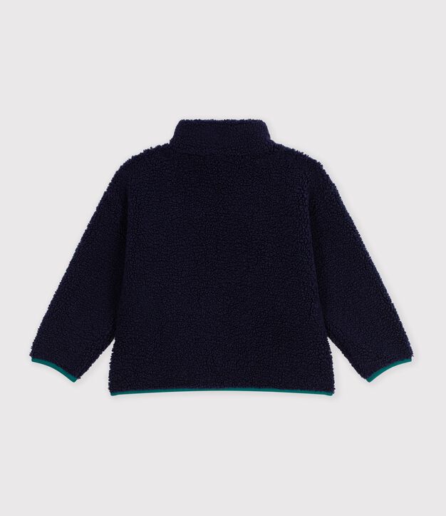 Chaqueta infantil lisa colorblock de borreguito SMOKING