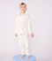 Pijama infantil de terciopelo con estampado de corazones dorados MILK/ DORE