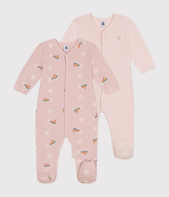 Juego de 2 pijamas de algodón para bebé variante 1