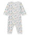 Pijama sin pies de punto para bebé niña blanco MARSHMALLOW/blanco MULTICO