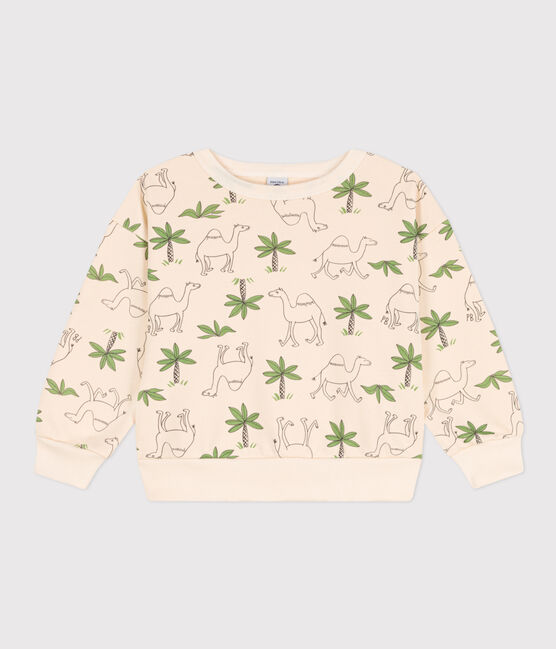 Sudadera de muletón afelpado para niño/niña blanco AVALANCHE/ MULTICO