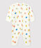 Pelele sin pies de algodón y lyocell de bebé blanco MARSHMALLOW/blanco MULTICO