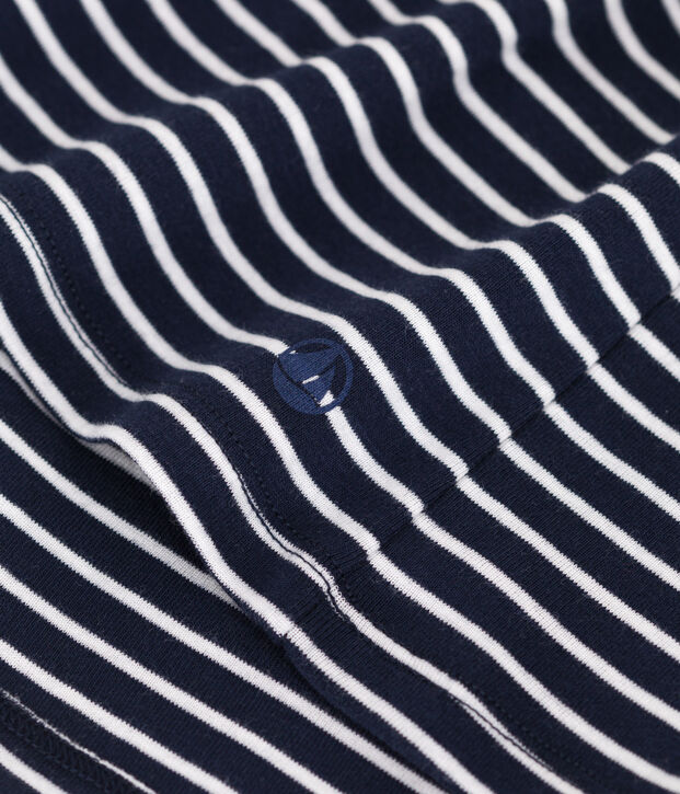 Camiseta Ic&oacute;nica de algod&oacute;n a rayas para mujer azul/blanco