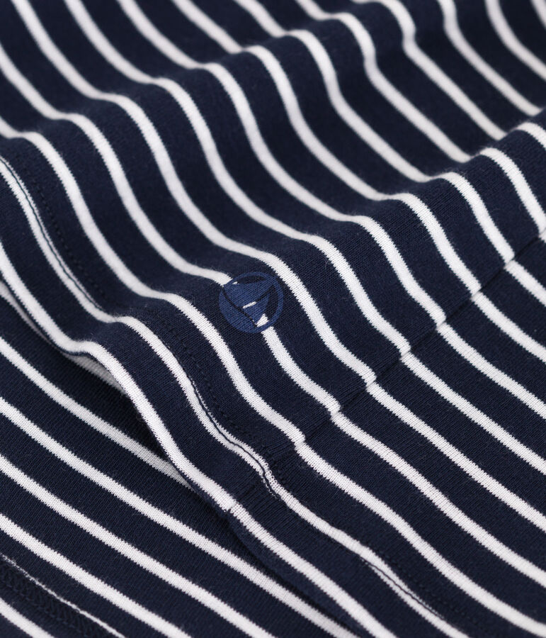 Camiseta Ic&oacute;nica de algod&oacute;n a rayas para mujer azul/blanco