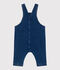 Peto largo de tejido denim con elastano para beb&eacute; azul