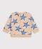 Sudadera de algod&oacute;n con estampado de corazones para beb&eacute; beige/multicolor
