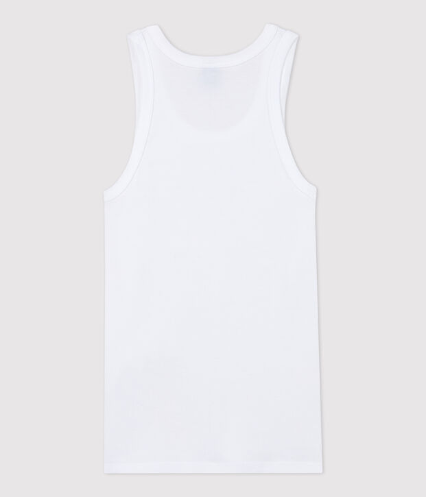 Camiseta de tirantes emblem&aacute;tica de algod&oacute;n de mujer blanco