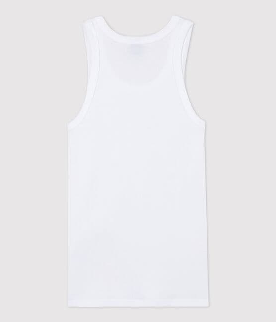 Camiseta de tirantes L'ICONIQUE de algodón biológico de mujer blanco ECUME