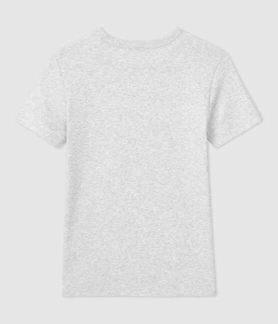 Camiseta LA ICONICA de algodón con cuello redondo para mujer gris BELUGA CHINE