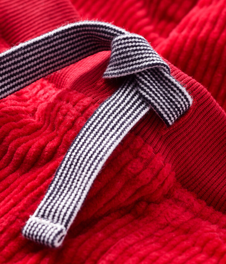 Pantal&oacute;n de terciopelo para beb&eacute; ni&ntilde;o rojo