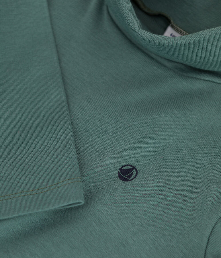 Prenda de cuello cisne de algod&oacute;n de ni&ntilde;a/ni&ntilde;o verde VALLEE