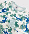 Pijama estampado de gatos en tejido tubular de niño blanco MARSHMALLOW/blanco MULTICO