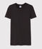 Camiseta de cuello redondo emblemática de algodón de mujer gris CITY CHINE