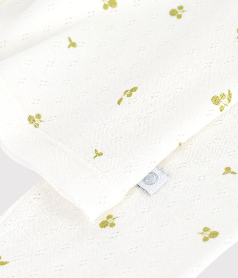 C&aacute;rdigan infantil de algod&oacute;n con estampado de flores blanco/multicolor