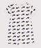 Mono corto de algodón con ballenas marinas para bebé beige MONTELIMAR/azul MEDIEVAL
