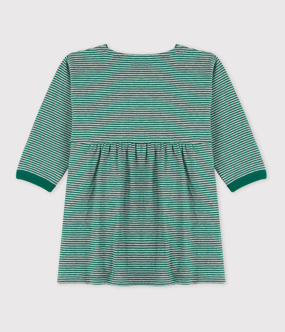 Vestido de manga larga milrayas de túbico de bebé EVERGREEN/ FUMEE