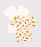 Juego de 2 camisetas infantiles de algodón de manga corta variante 1