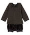 Conjunto 2 piezas para bebé niña negro NOIR/blanco MULTICO