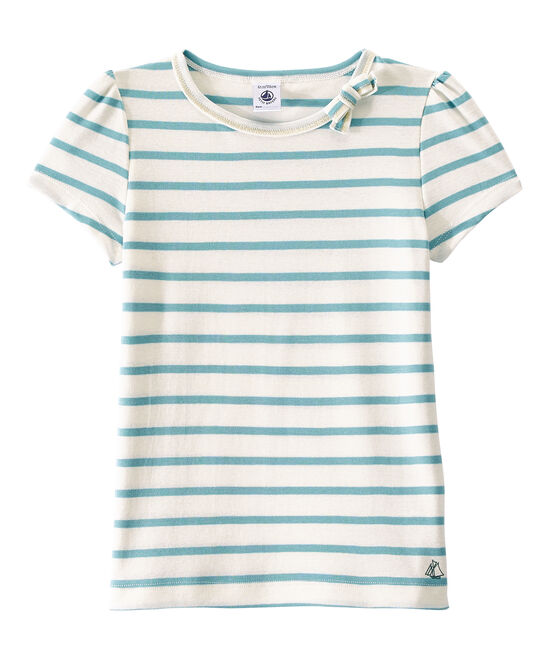 Camiseta chica a rayas marineras/ Camiseta chica de rayas marineras blanco MARSHMALLOW/azul MIMI