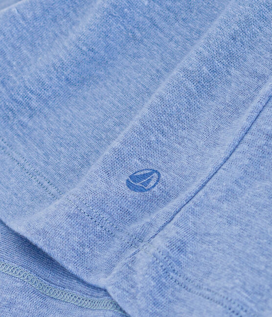 Camiseta, La Icónica de lino de mujer azul GAULOISE