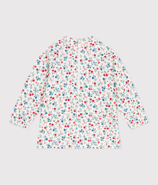 Camiseta con protección UV y estampado de flores para bebé blanco MARSHMALLOW/blanco MULTICO