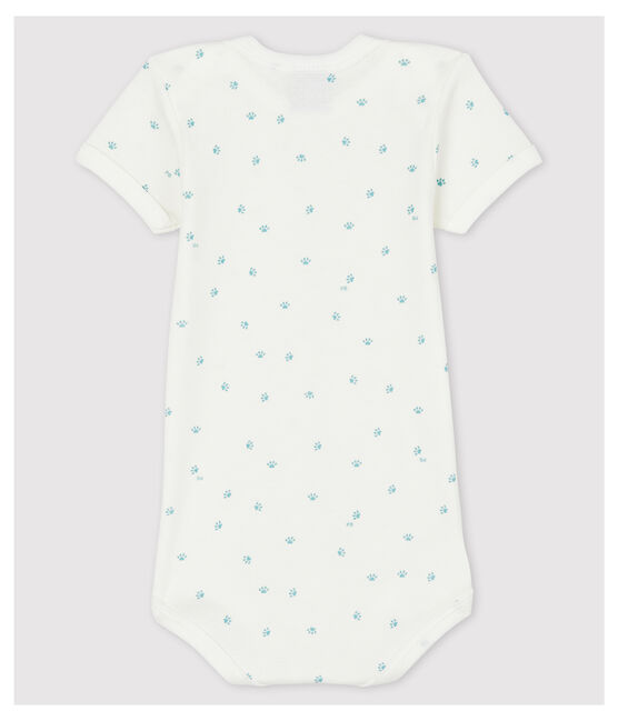 Body de manga corta con patitas de bebé blanco MARSHMALLOW/blanco MISTIGRI
