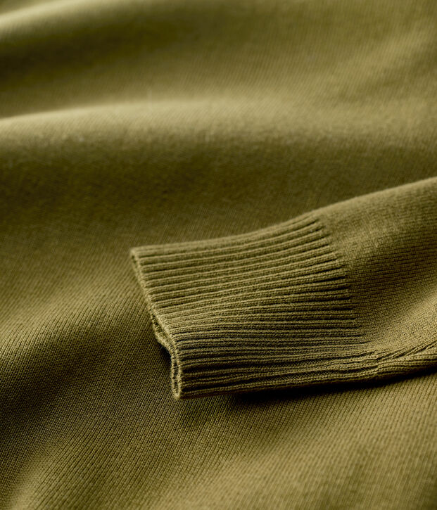 Jersey marinero de algod&oacute;n de mujer verde