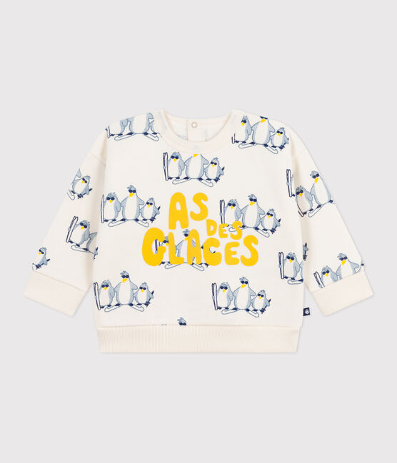 Sudadera de algodón con estampado de pingüinos para bebé MILK/ MULTICO