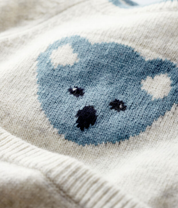 Conjunto de 2 piezas de jacquard de punto para beb&eacute; BELUGA CHINE