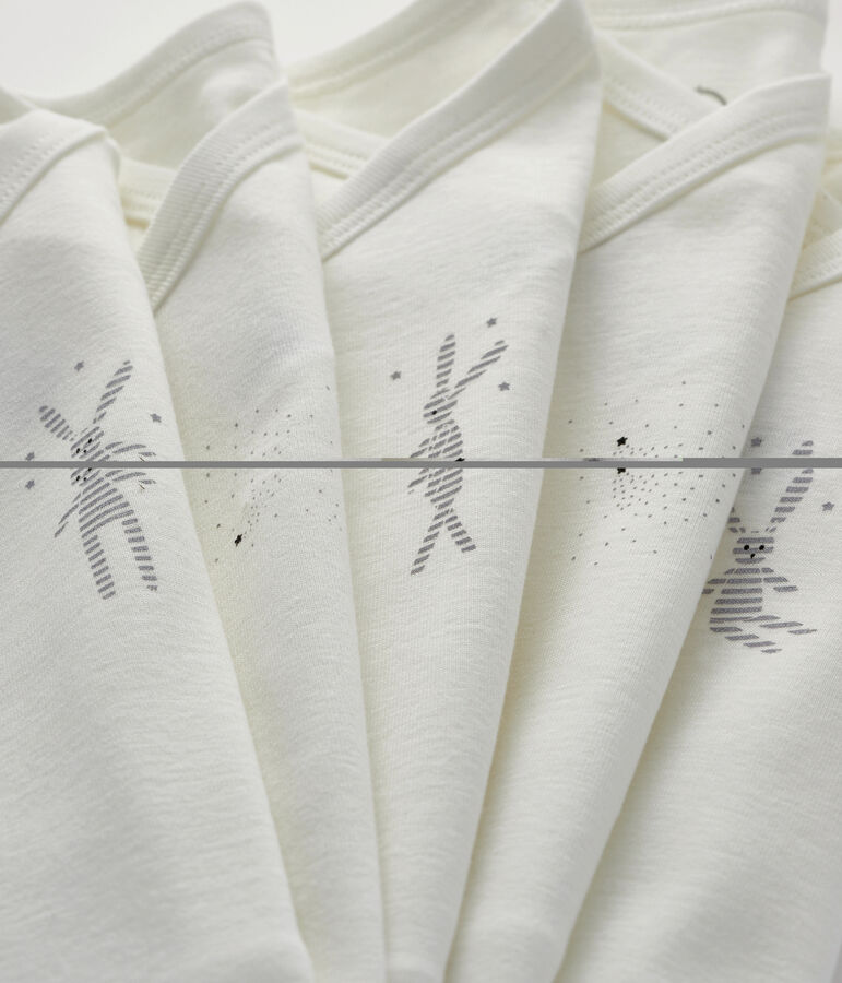 Juego de 5 bodies de nacimiento de manga corta para beb&eacute; variante 1