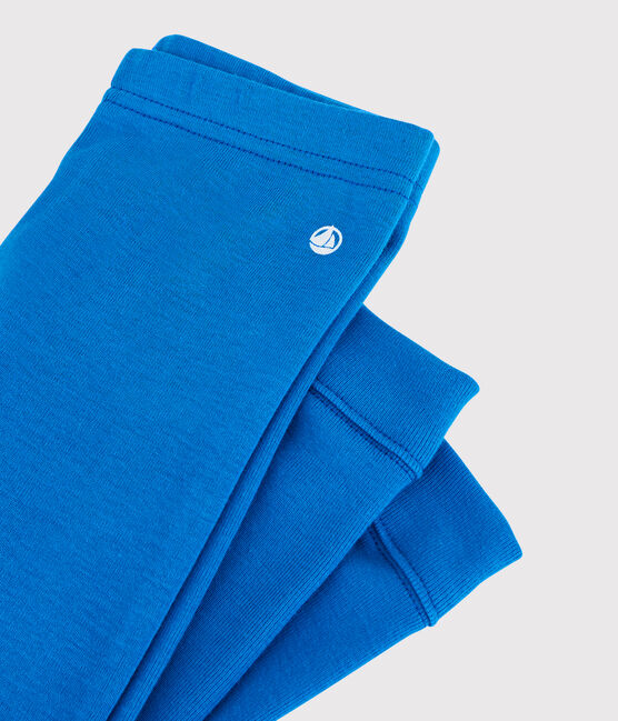 Leggings de algodón de bebé. azul RUISSEAU