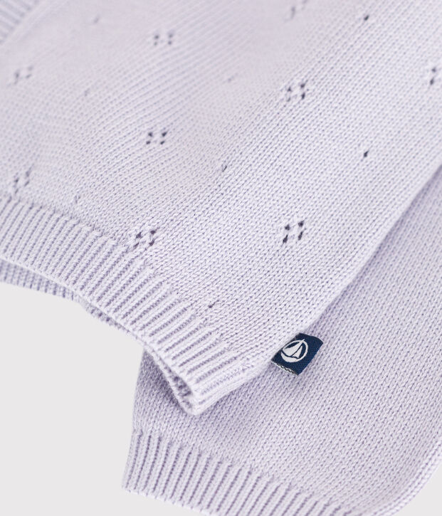 C&aacute;rdigan liso de punto tricotado de algod&oacute;n para beb&eacute; PARME