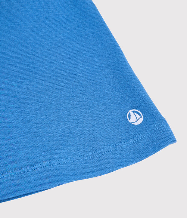 Shorts de algod&oacute;n de ni&ntilde;a azul