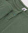Pijama corto y top liso de algodón y lyocell de mujer verde CROCO