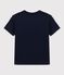 Camiseta de manga corta de punto de niño azul SMOKING