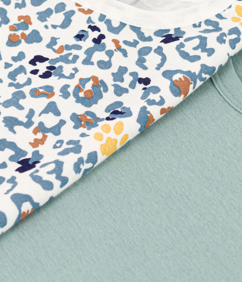 Juego de 2 camisetas de manga corta de algod&oacute;n para ni&ntilde;o multicolor