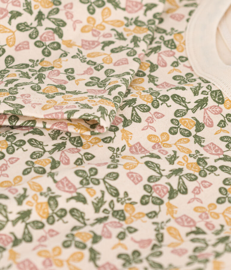 Camiseta de manga larga estampada de t&uacute;bico para ni&ntilde;a crudo/multicolor