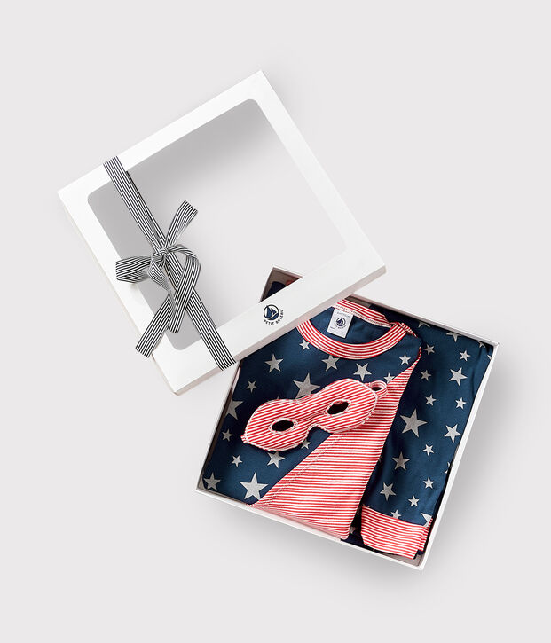 Estuche regalo con pijama disfraz fluorescente de algod&oacute;n para ni&ntilde;o/a multicolor