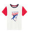 Camiseta de niño blanco MARSHMALLOW/rojo PEPS