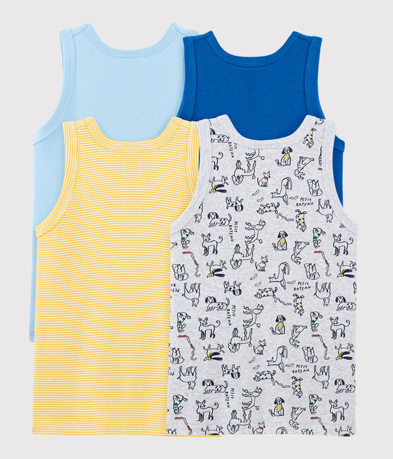 Juego sorpresa de 4 camisetas sin mangas para niño variante 1