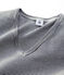 Camiseta ICONICA de algodón con cuello de pico para mujer azul SMOKING/blanco MARSHMALLOW