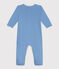 Pijama de algodón liso para bebé azul ALASKA