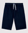 Bermudas de sarga de algodón para niño azul SMOKING