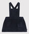 Vestido sin mangas de pana para bebé azul SMOKING