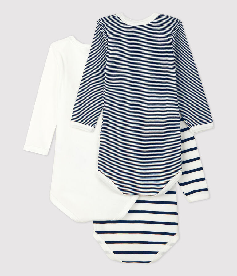 Lote de 3 bodys de manga larga de beb&eacute; variante 1