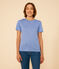 Camiseta, La Icónica de lino de mujer azul GAULOISE