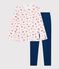 Pyjama  en coton azul/multicolor