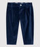 Pantalón de terciopelo de bebé. azul SMOKING