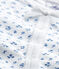 Pijama estampado para bebé niña blanco ECUME/azul BLEU