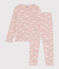Pijama infantil de algodón con estampado de nubes SALINE/ MARSHMALLOW